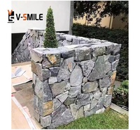 Pavé en pierre naturelle pour l'extérieur, couleur mixte, motif brique, ardoise cubique, pavé pour allées et allées
