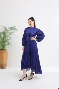 Paars Geplooid Plus Size Dresser Designer Kleding <span class=keywords><strong>2</strong></span> Delige Sets Miyake <span class=keywords><strong>2</strong></span> Delige Set Vrouwen Van Hoge Kwaliteit - Product Image 4