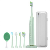 Cepillo de Dientes Eléctrico Sónico Inteligente V6 con 260 Días de Autonomía, 48000 VPM, Resistente al Agua, para Adultos, 5 Modos, Recargable, Presión Media