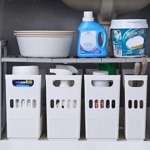 ถังเก็บของพลาสติกสำหรับองค์กรถังขยะตู้กับข้าวสีขาว - Product Image 6