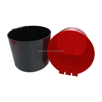 ZZ 1.5L noir course Pigeon fournitures accessoires en plastique caille poulet volaille Pigeon mangeoire et buveur seau