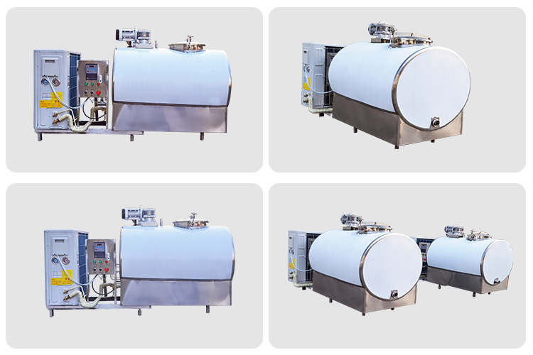 500L stainless steel 304 double jacketed storage tank milk cooler machine