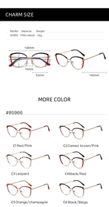 Cateye Shape Fashion Womens Luxury <strong>Spectacle</strong> <strong>Frames</strong> Anti Blue Ray Lasual Optic Glasses - Product Image 6