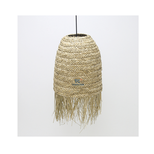 Cadres d'abat-jour en paille de jonc de mer de style moderne Nouveaux abat-jour en raphia Abat-jour en raphia Couverture de lampes scandinaves chinoises Made Vietnam - Product Image 1