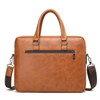 Sac à main pour homme en cuir PU, grande capacité, respirant, ultra-léger, sacoche bandoulière pour ordinateur portable, usage professionnel