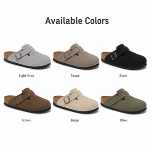 Sandali Zoccoli da <span class=keywords><strong>Donna</strong></span> in Pelle con Suola in <span class=keywords><strong>Sughero</strong></span>, <span class=keywords><strong>Ciabatte</strong></span> Slip-on Fornite Direttamente dalla Fabbrica - Product Image 3