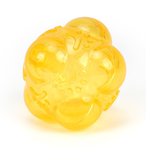 Jouet interactif pour <span class=keywords><strong>chien</strong></span> avec sonnette - Balle hexagonale rebondissante aléatoire pour l'entraînement d'agilité, le soulagement <span class=keywords><strong>de</strong></span> l'ennui et le jeu actif - Product Image 2