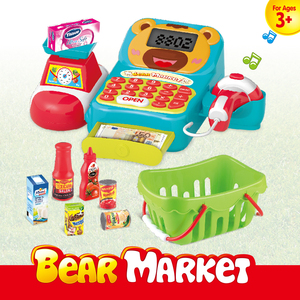 Jouets HW TOYS, jeu d'imitation, <span class=keywords><strong>jouet</strong></span> préscolaire, meilleur cadeau pour les enfants, jouets amusants de conception de dessin animé pour enfants, <span class=keywords><strong>caisse</strong></span> <span class=keywords><strong>enregistreuse</strong></span> de supermarché - Product Image 3