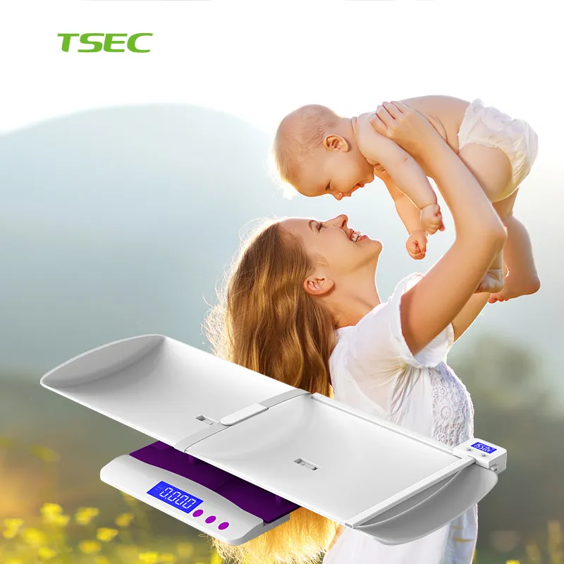 TSEC 20kg Digital Baby Scale with Height Tray Electronic Infant Weight Digital Baby And Mother Weighing Scale