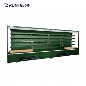 <span class=keywords><strong>Vitrine</strong></span> réfrigérée ouverte du <span class=keywords><strong>marché</strong></span> superbe de <span class=keywords><strong>vitrine</strong></span> de réfrigérateur avec le rideau de nuit - Product Image 4