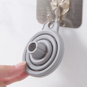 Entennoir de qualité alimentaire pliable portable d'ustensiles de cuisine, entonnoirs de silicone des pièces jointes du mélangeu - Product Image 5