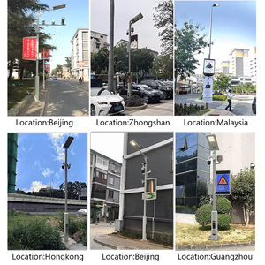 Colonne pôle pilier <span class=keywords><strong>support</strong></span> <span class=keywords><strong>double</strong></span> face LED écran d'affichage P4 publicité extérieure pôle cadre structure en acier LED panneau d'affichage - Product Image 2