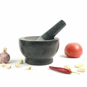 Wholesale Cheap Marble Granite Mortar And Pestle Set For Herb And Spice