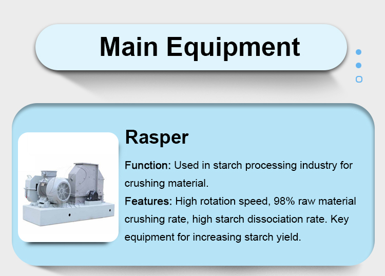Cassava starch processing machine cassava starch production line