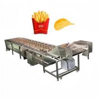 Commerciële fabriek op maat gemaakte automatische productielijn voor aardappelchips, fruit- en groentechips, met mixer, capaciteit 500-1000 KG/H, merk ANXU