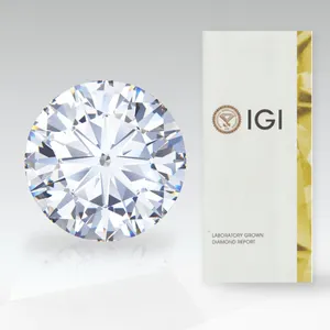 Starsgem เพชรร่วง3EX,เพชรห้องแล็บคุณภาพสูง6.5มม. ขนาด1.01ct H VS1 CVD IGI รับรองเพชรหลวม