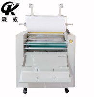 Laminateur industriel semi-automatique SWFM720C format A2, machine à plastifier double face avec fonction de découpe automatique, boîtier en bois, emballage moteur
