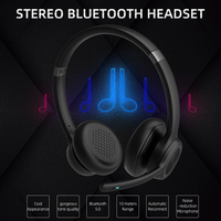 Auriculares Bluetooth Supraaurales, Inalámbricos y con Cable, Estéreo, para Teléfono Celular, PC, Orejeras Suaves y Ligeras, Micrófono Extraíble