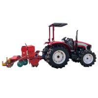 Horizon Traktor 50/60/70PS 4x4 Mini mit Automatikgetriebe Frontlader & Pflugpumpe Hohe Bodenfreiheit für Landwirtschaftliche Nutzung