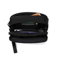Nouvelle Pochette Homme Transfrontalière Tendance Décontractée Grande Capacité Oxford Business Mode Fermeture Éclair Sac IPAD Doublure Polyester