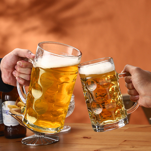 Vasos de Cerveza Clásicos en Oferta, Taza de Cerveza Resistente al Calor, Copa de Vino, Vaso para Beber, Copa de Vino y Cerveza con Asa para Bar y Fiestas - Product Image 5
