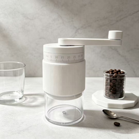 Moulin à café manuel portable en céramique, réglage de la finesse, capacité de 25 g, écologique, pour usage domestique et extérieur