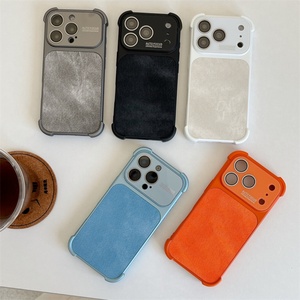 Funda de cuero con enfoque automático y cristal para iPhone 17 Air 16 15 Pro Max, con conversión de lente y cubierta trasera de TPU - Product Image 2