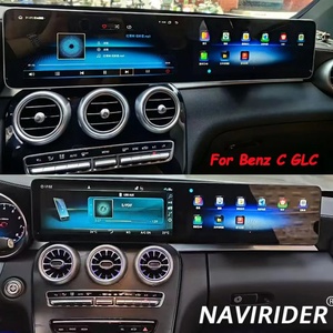 ระบบนำทาง GPS สเตอริโอหน้าจอสัมผัสคู่สำหรับรถเบนซ์ C GLC ปี 2016-2022 วิทยุติดรถยนต์ รองรับ Carplay และ Android Auto เครื่องเล่นมีเดีย วิดีโอ เครื่องบันทึกเสียง - Product Image 1