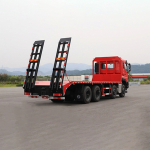 Camión de Carga Pesada Dongfeng 8x4 Personalizado, Nuevo, con Plataforma Plana para Transporte de Excavadoras y Cargadoras - Product Image 3
