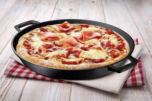 Poêle à <span class=keywords><strong>paella</strong></span> en fonte pré-assaisonnée de grande taille 19 pouces, poêle à frire, grandes poignées en boucle, poêle de camping, plaque à pizza - Product Image 4