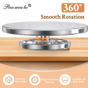 Plateau Tournant Robuste pour <span class=keywords><strong>Poterie</strong></span>, Roue de Façonnage, Outil Céramique Rotatif pour la Décoration de Gâteaux et le Modélisme - Product Image 3
