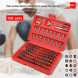 ชุดดอก<span class=keywords><strong>ไขควง</strong></span>เหล็กโครเมียมวานาเดียม 100 ชิ้น พร้อมดอก<span class=keywords><strong>ไขควง</strong></span>หัวแบน หัวแฉก หัวหกเหลี่ยม หัวดอกไม้ ขนาด 6.35 มม. - Product Image 6