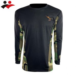 Camisas de pesca personalizadas de manga larga de poliéster UV de rendimiento de pesca de secado rápido transpirable sublimado para hombres - Product Image 4