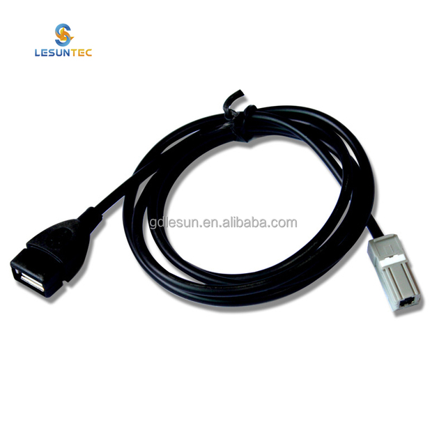 Lsun Customized OEM ODM Universal Auto USB Harness Vehicle Automotive Car USB Cable