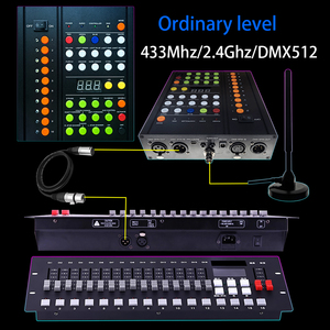 Controlador DMX de Metal con Control Remoto Dedicado para Fiestas, Conciertos, Reuniones Familiares y Bodas, 433Mhz/2.4Ghz, Portátil - Product Image 4
