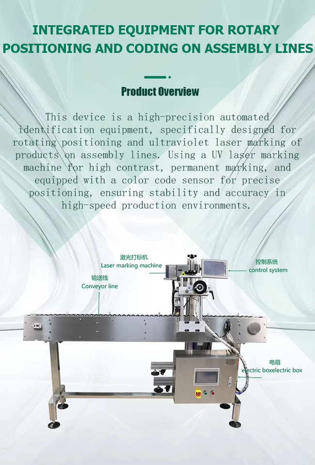Full Auto Round Bottle Rotary Positioning Marking Inspection System EAC ...