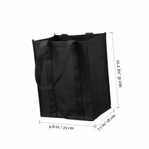 Sac de shopping réutilisable en non-tissé, écologique, imprimé avec logo personnalisé, pour la vente en gros de vêtements, de cadeaux, de chaussures et d'emballages de vin - Product Image 2