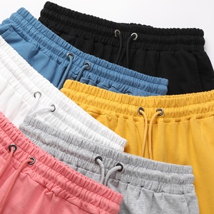 Venta al por mayor estilo ropa de verano en blanco <span class=keywords><strong>gris</strong></span> Cargo 100% algodón de rizo francés liso gimnasio playa tablero en blanco pantalones cortos para hombres - Product Image 3