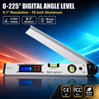Rapporteur électronique avec affichage numérique - Outil de mesure d'angle numérique grand format pour les fabricants de métal et les installateurs en atelier