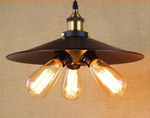 Creativo loft de hierro negro de vidrio colgante luz para bar Café - Product Image 2