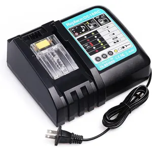 Chargeur de batterie lithium-ion DC18RC 18V LXT pour toutes les batteries Makita 14.4V-18V LXT BL1860 BL1850 BL1840 BL1830 BL1450 BL1440 BL1430