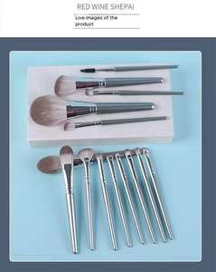 Juego de brochas de maquillaje suave de 14 piezas para principiantes, polvo suelto completo, sombra de ojos, colorete, resaltador, herramientas - Product Image 6