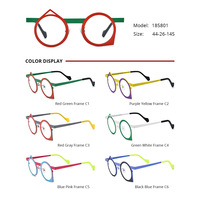 Nouvelles montures de lunettes optiques vintage tendance en métal et acétate