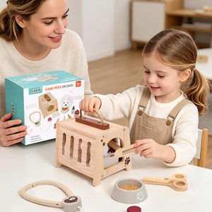 Ensemble de jeu éducatif en <span class=keywords><strong>bois</strong></span> pour la petite enfance, soins aux animaux, 4-6 ans, unisexe, développement du jeu de rôle, jouet de jeu de rôle de <span class=keywords><strong>docteur</strong></span> - Product Image 3