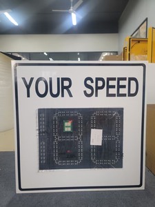 Panneau <span class=keywords><strong>de</strong></span> signalisation routière à LED solaire jaune avec affichage radar <span class=keywords><strong>de</strong></span> vitesse, certifié CE RoHS, pour <span class=keywords><strong>la</strong></span> sécurité des zones scolaires - Product Image 2