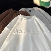 T-shirt personnalisé en gros, nouveau design, décontracté, avec lettres en relief 3D, technique populaire, pour hommes et femmes, vêtements de tous les jours