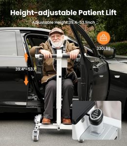 Electric Folding Transfer Lift Portable Medical Patient Lift With Sling Elderly Mobility Aid Easy Storage 440LBS Capacity - Product Image 4