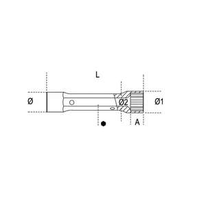 BETA - 009300014 Llaves de vaso pesadas tubulares bi-hexagonales de doble punta (paquete múltiple)-EAN 8014230036632 LLAVES DE VASO - Product Image 2