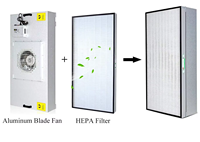 Filtre à air HEPA détachable haute efficacité, nouveau modèle, vente chaude en usine, élément filtrant en fibre de verre, filtre FFU pour construction