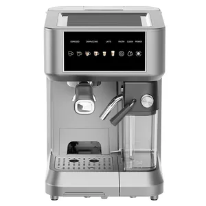 2024 süt tankı frother çift fincan 15 20 19 bar dokunmatik dijital kahve makinesi akıllı otomatik espresso makinesi